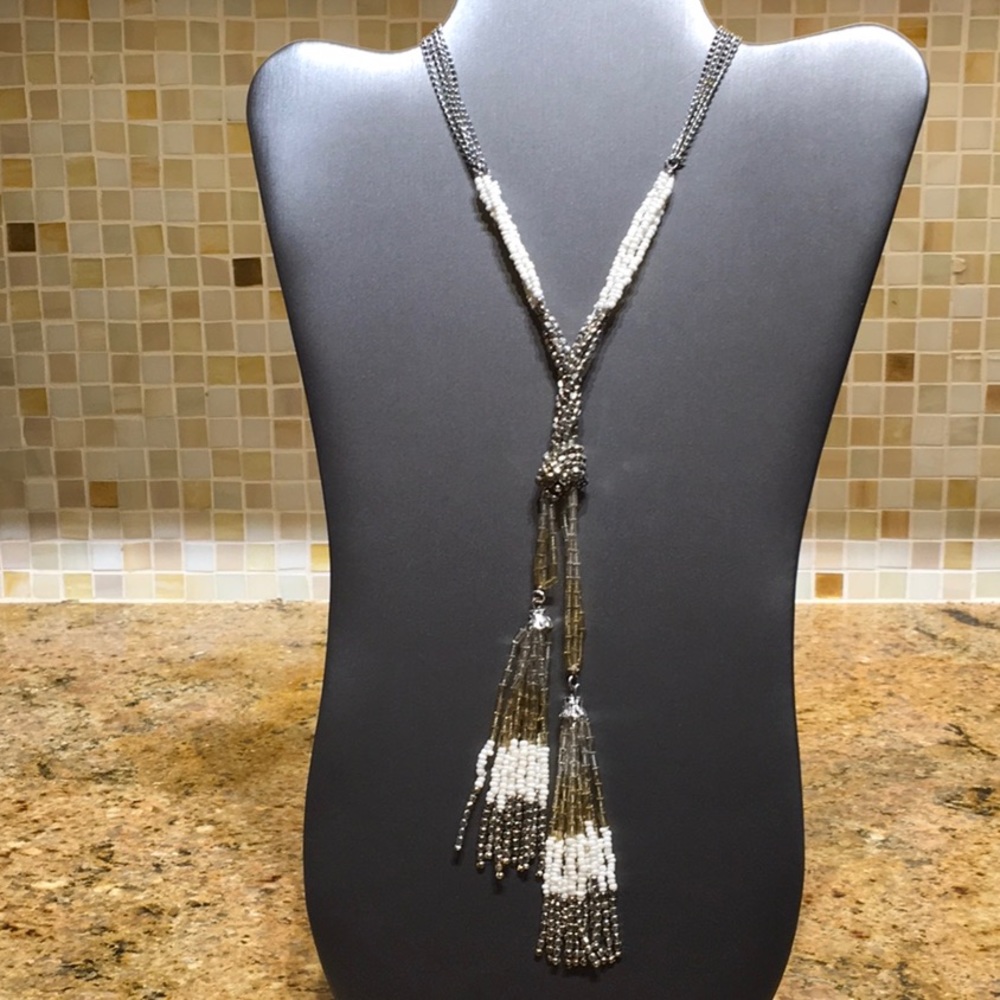 Knotted Tassel Necklace